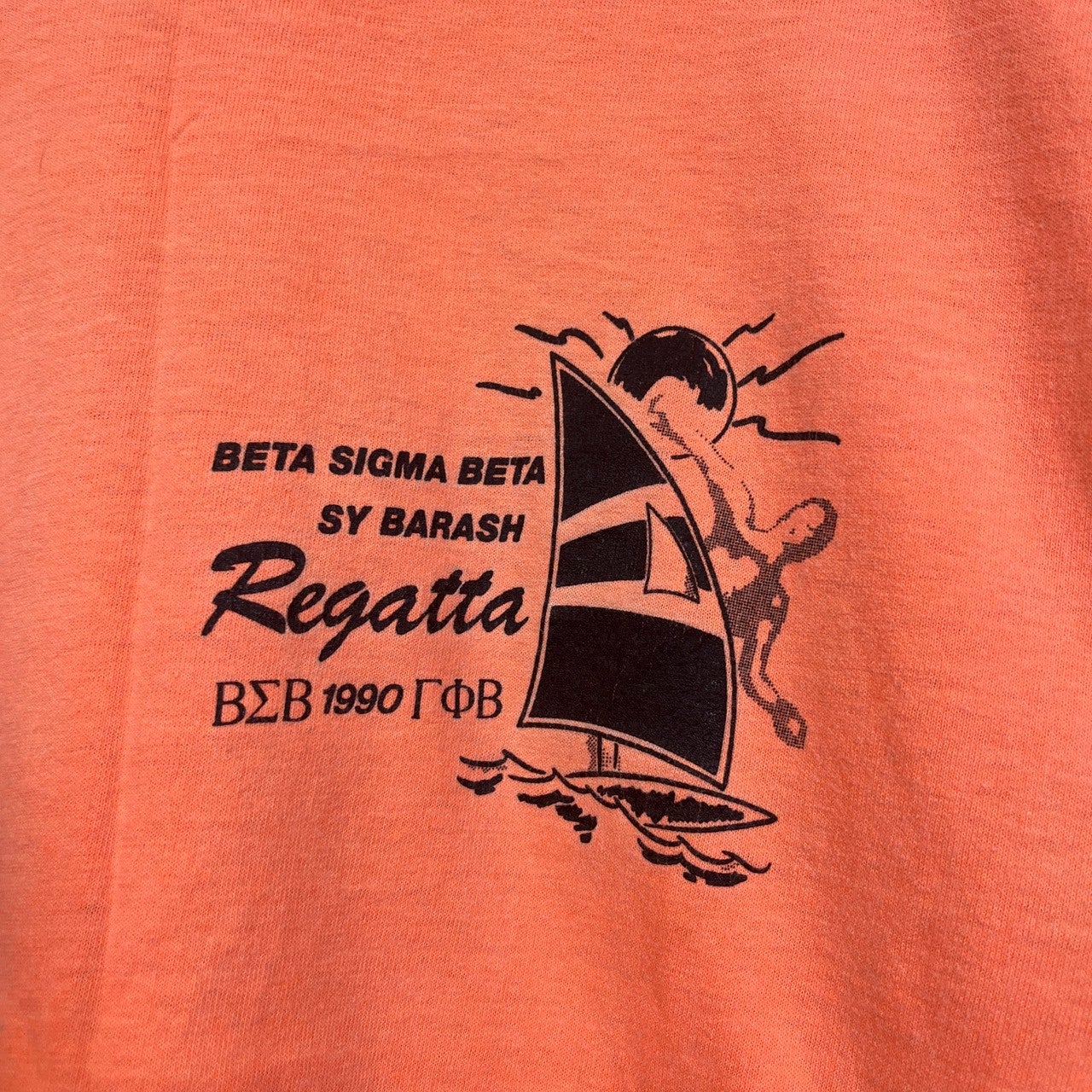 USA製80s〜90s ヴィンテージ ゲームシャツ L オレンジ 古着 80s USA製