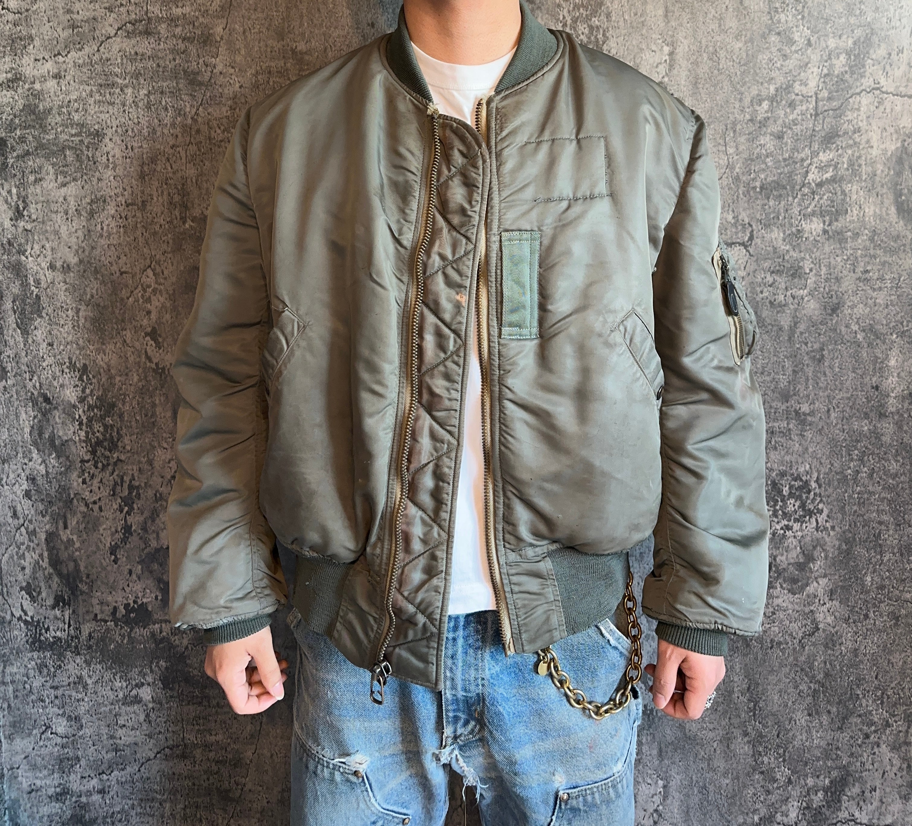 50s USAF MA-1 Flight Jacket M | Amb:STORAGE